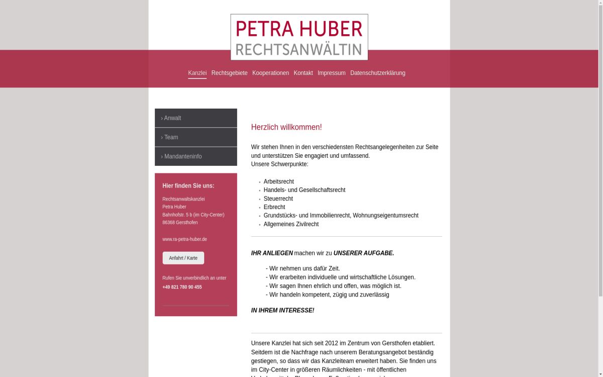 https://www.ra-petra-huber.de